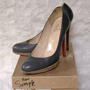 Christian Louboutin New Simple Pumps Grey size 38.5